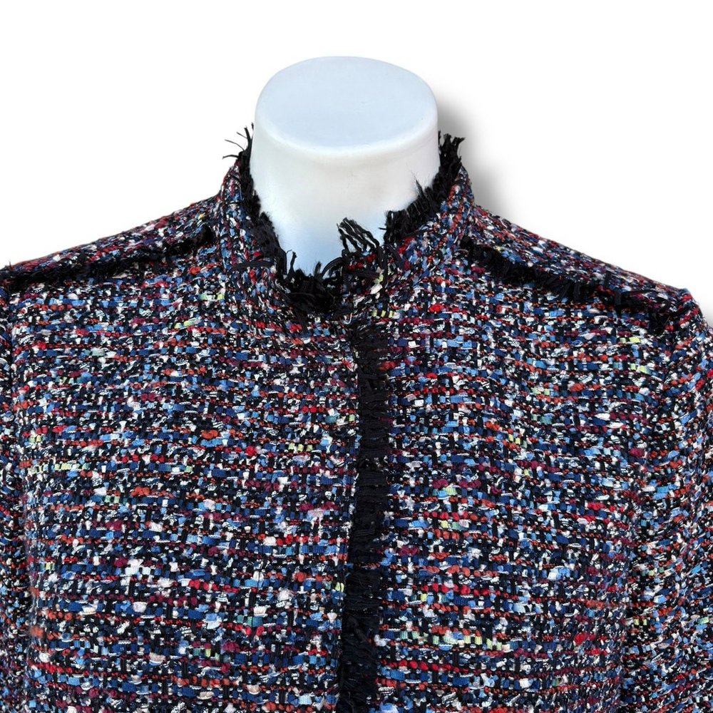 Women's Multicolor Tweed Jacket - Picture 4 of 11